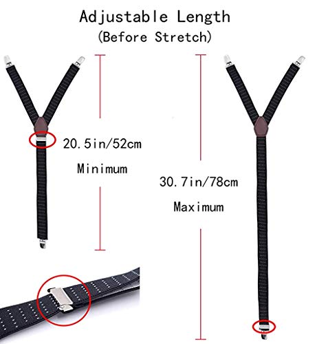 GUSTAVE® Adjustable Elastic Garter Straps to Stay Men's Shirt Fashion Design Glamour Gifts 3PCS