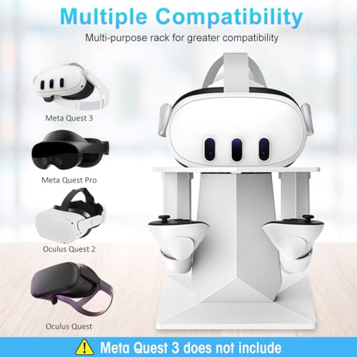 Verilux® Glasses Storage Stand Non-Slip Desktop Holder for VR Headset Controller for Meta Quest 3 Accessories Meta Quest Pro Oculus 2 2PCS