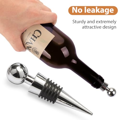 HASTHIP® Wine Stoppers 3 Pieces Bottle Stopper for Wine Collection Red Champagne Beer Saver Sealer 9 PCS