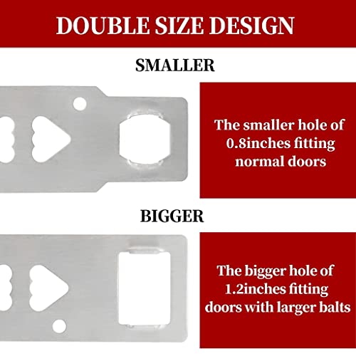 HASTHIP® Portable Door Lock Travel Chain Prevent Unauthorized Entry Additional Security Privacy for Hotel Home Apartment Dorm 6PCS