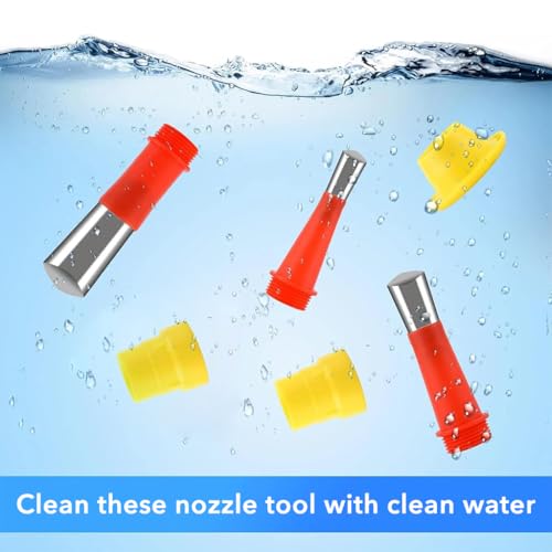 Serplex® 48PCS Nozzles for Caulking Gun Stainless Steel Replacement with 6 Adapter Universal Glass Adhesive Acrylic Caulk Rubber Sealant Latex