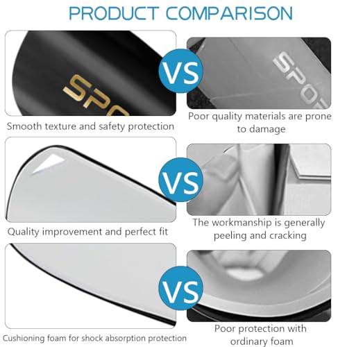 Proberos® Football Sport Shin Guards Set EVA Cushioning Sleeves for Teens Kids Soccer Rugby Hockey M 2PCS