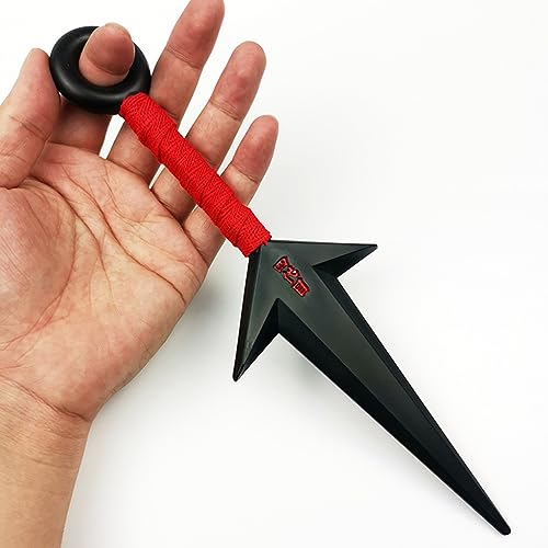 ZIBUYU® Naruto Kunai Cosplay Accessories Uchiha Itachi Cosplay Prop PVC Kunai Japanese Ninja Training Tool Anime Merchandise Naruto (10.43 inch) - Black 3 PCS