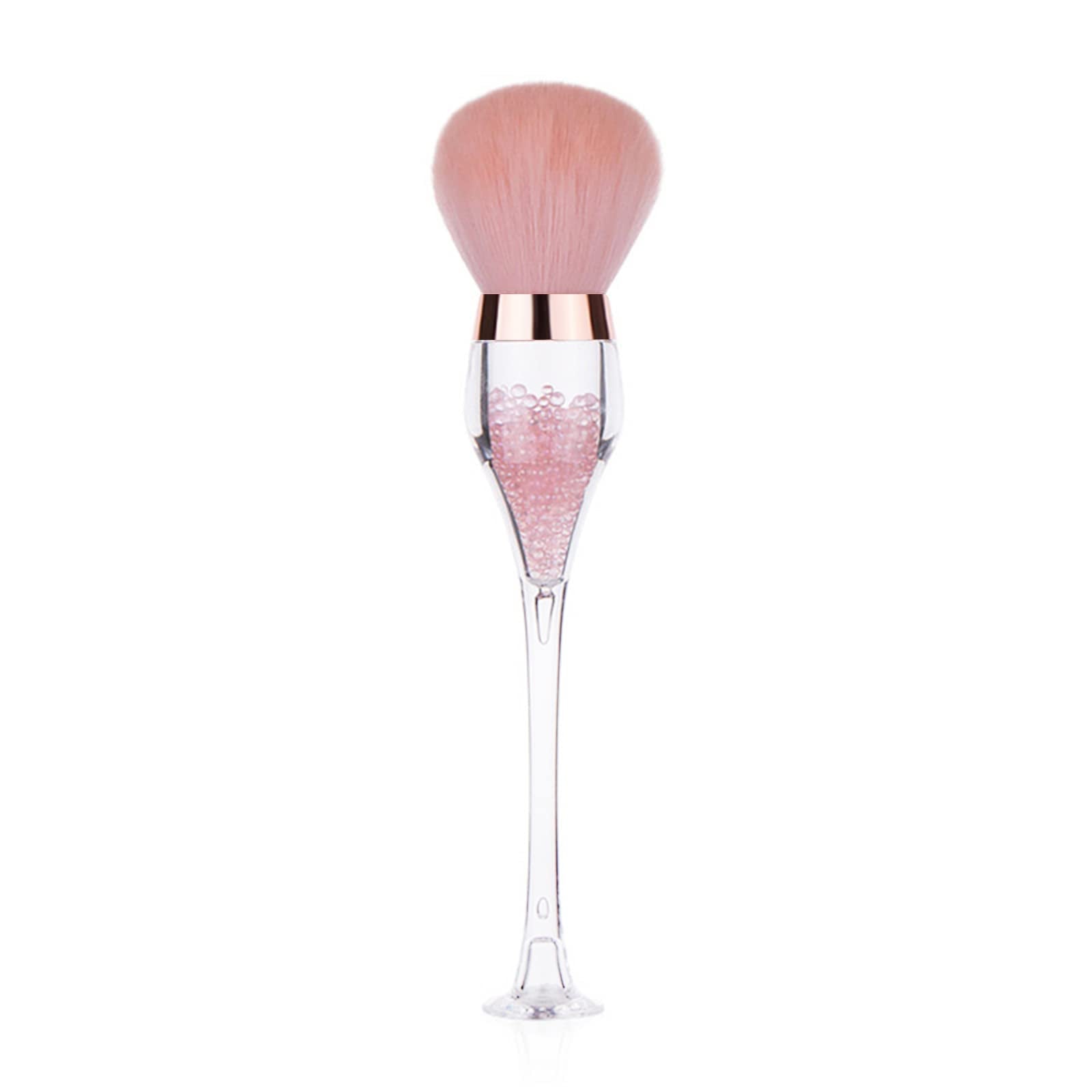 MAYCREATE Large Powder Brush for Makeup, Stand-up Fluffy Makeup Brush for Applying Pressed or Loose Powder, Creative Bendable Handle Beauty Foundation Makeup Brushes