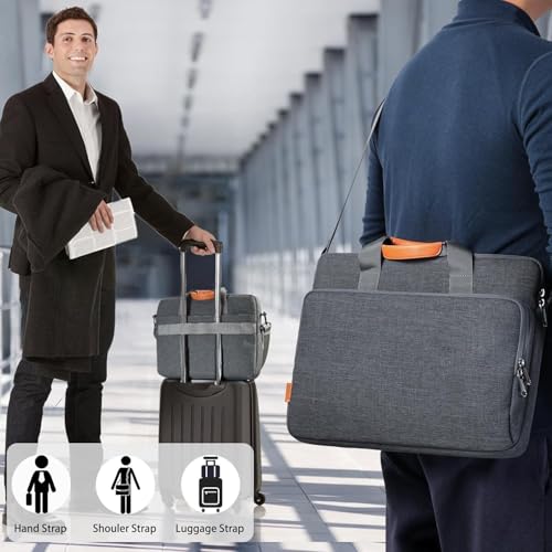 GUSTAVE® Laptop Bag Laptop Briefcase Fits up to 17 17.3 Inch