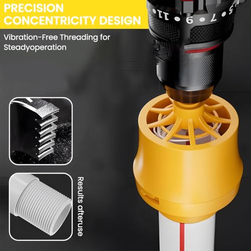 Serplex® Electric Drill Pipe Threader Tool Kit with 3 Dies (1/2