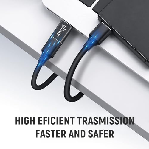 Verilux® USB 3.0 Adapter Kit 3Kinds 5Gbps Data Transfer Female to Male Male to Female Metals Connector for Laptops Hubs Games Console Black 3 PCS