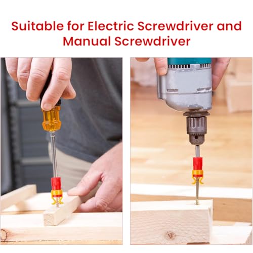 Serplex Screw Holder Screwdriver Driver Bits Magnetizer Kit Multi Size Magnetizers Universal 1/4 Inch/ 6.35 mm Screwdriver Driver Bits Magnetizer for Electric Drill and Hand Tools