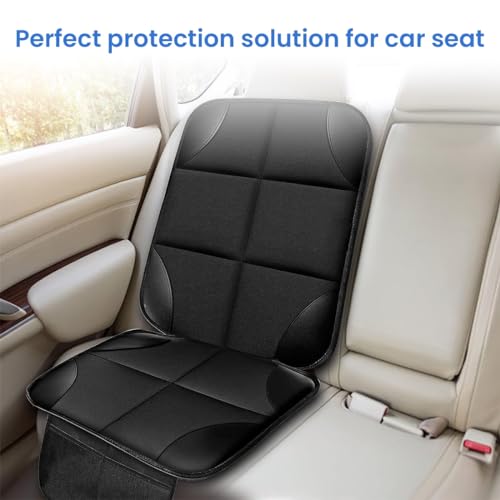 STHIRA® Car Seat Cover Protector Waterproof 600D Fabric with 2 Storage Pockets Safe for Childrens Anti-Slip Resistant Pet Cooling Cushion for Dogs SUV Sedan 3PCS