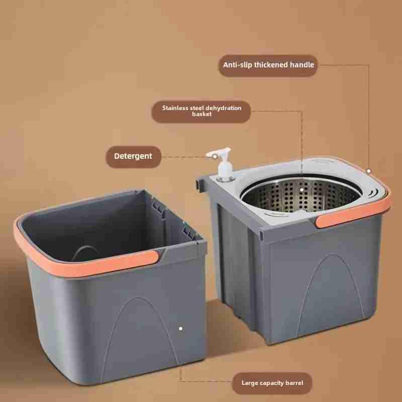 HASTHIP® Spin Mop and Bucket with Wringer Set