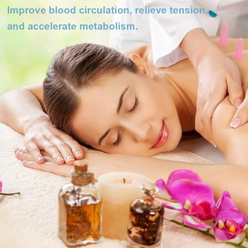 ZIBUYU® 12PCS Facial Cupping Kit Silicone Cups Gentle Gua Sha for Face Neck 2 Sizes for Lymphatic Drainage Contouring Reducing Puffiness