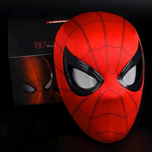 FANCYKU® Halloween Cosplay Spider Mask with Illuminated Moving Eyes Elastic for Kids Adults Party Dressing Up Prop Gift 2 PCS