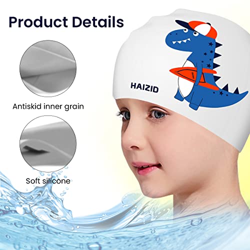 Proberos® Swimming Cap And Goggles Set For Kids, Anti-Fog UV Protection Swim Goggles With Earplugs, Leakproof Silicone Frame, Adjustable Strap, Comfortable Fit, Ideal For Indoor & Outdoor Swim