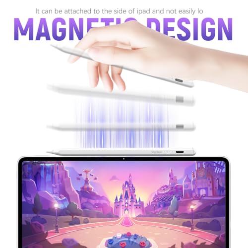 Verilux Universal Stylus Pen for Issued After 2018 iOS & Android Tablets, Tablet Stylus Pen with 4 Tips, No Bluetooth No Palm Rejection Function- Universal Stylus Pen, with Artist Glove