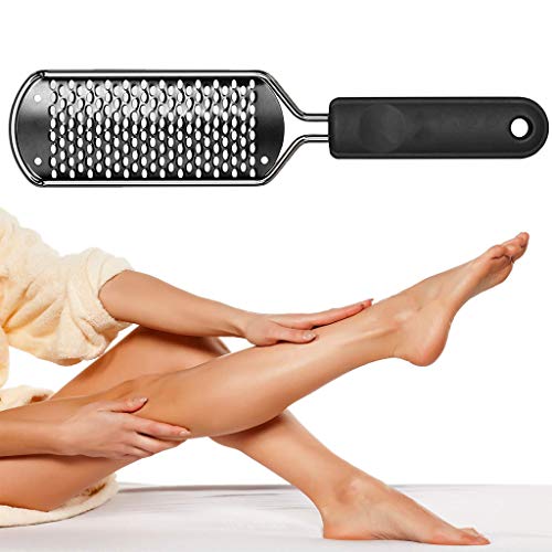 ZORBES® Stainless Steel Rasp Callus Filer Blade Foot Care Scraper Easy Use Clean File for Wet Dry Feet Pack of 1 Black 3PCS