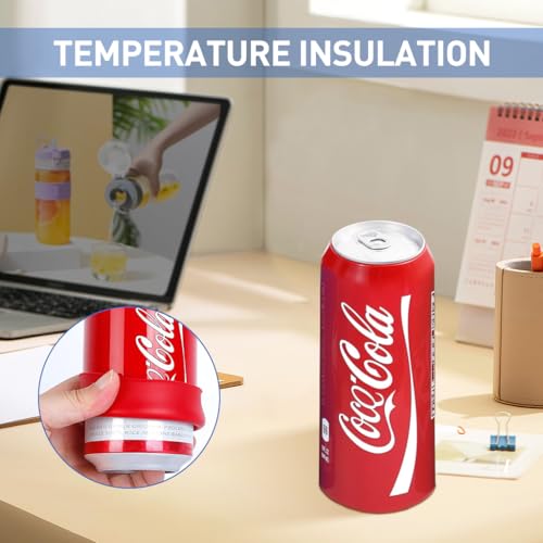 HASTHIP® 9PCS Beverage Can Sleeves Anti-Slip Zip-top Can Wraps Creative Zip-top Can Elastic Silicone Sleeves Fit for 500ml Zip-top Beverage Can