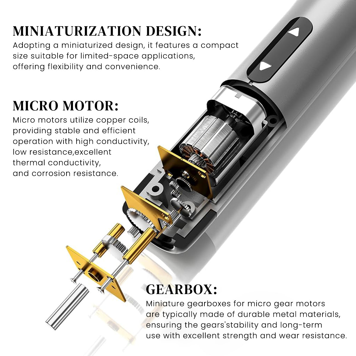 Serplex Mini Electric Screwdriver Kit with Tool Box 46 in 1 Precision Electric Screwdriver with 38 Bits & 6 Pry Tools USB Rechargeable Cordless Screwdriver Tool for Phone/Camera/Laptop/Watch