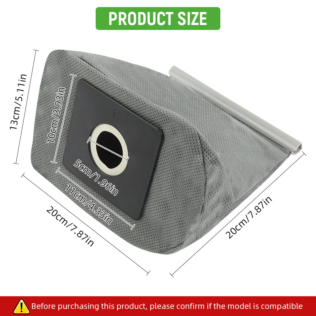 Verilux Spare Dust Bag for Philips/Electrolux Vacuum Cleaner 11x10cm Non Woven Fabric Dust Bag Reuseable Washable Universal Replacement Dust Bag for Vacuum Cleaner
