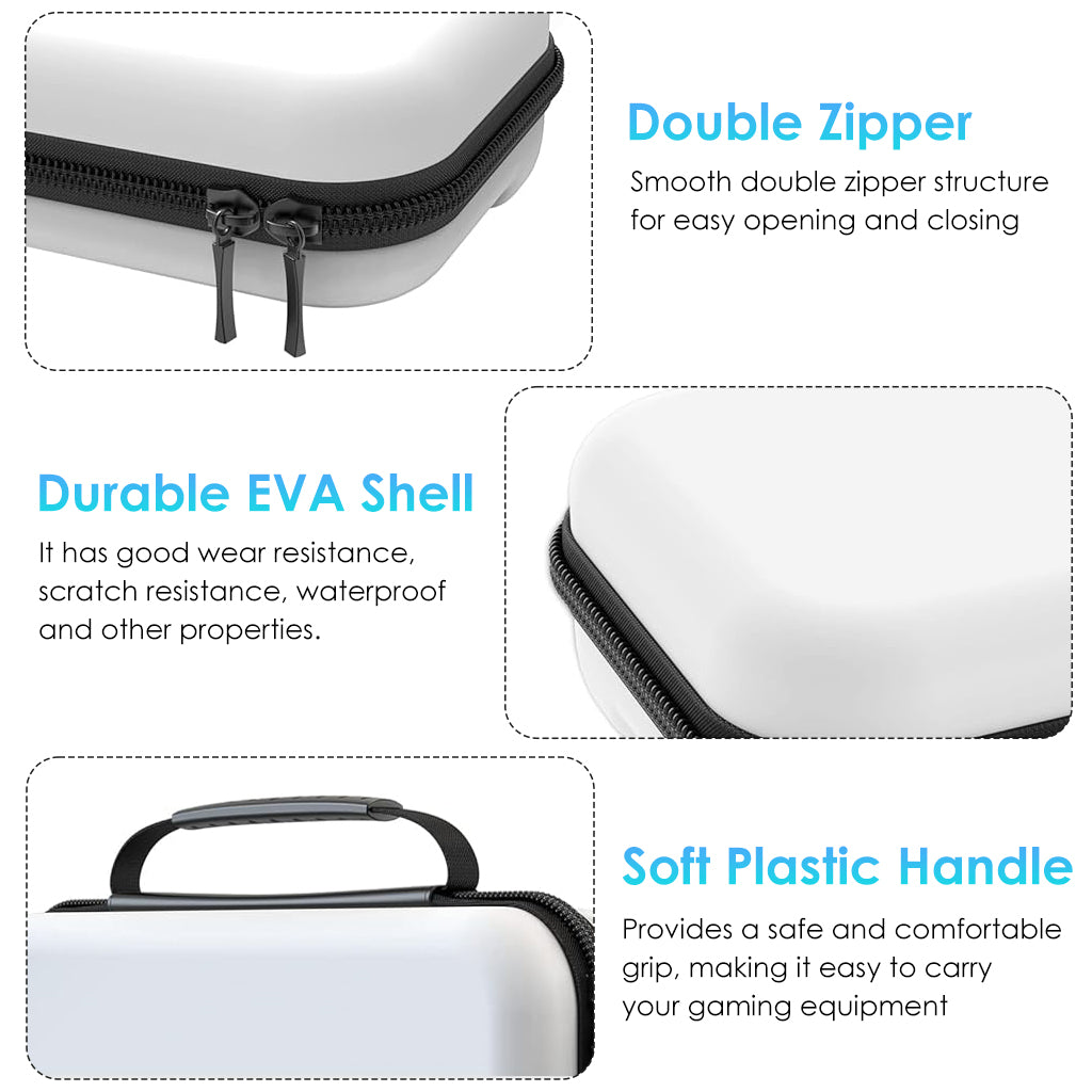 ZORBES Carrying Case for Switch Gamepad, Organizer Bag for Switch/Switch OLED with 8 Games Cartridges Slot, Anti-scratch EVA Storage Bag for Switch Portable Switch Carrying Case Accessories Bag