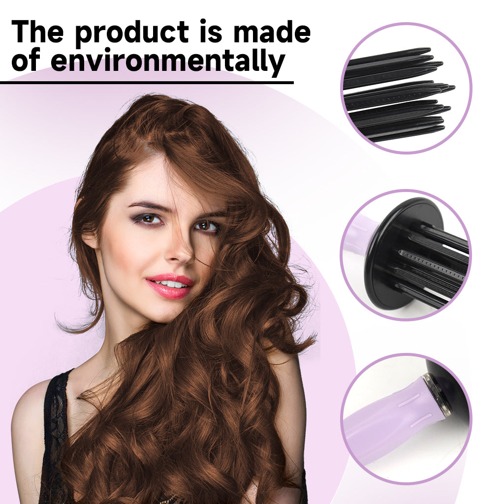 MAYCREATE Hair Roller Comb for Women, Hair Styling Tools for Curly Hair, Heatless Curler Hair Curling Tools for Hair Dryer, Easy Hair Styler Hair Curling Wand, Wavy Hair Curling Roll Comb