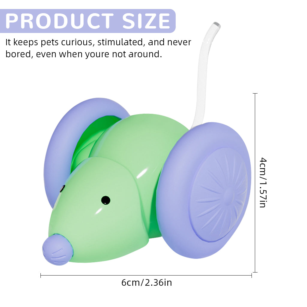 Qpets Cat Mouse Toys, Interactive Play Toy for Cats, Durable & High-Quality Design, Perfect for Indoor Fun, Lightweight & Safe