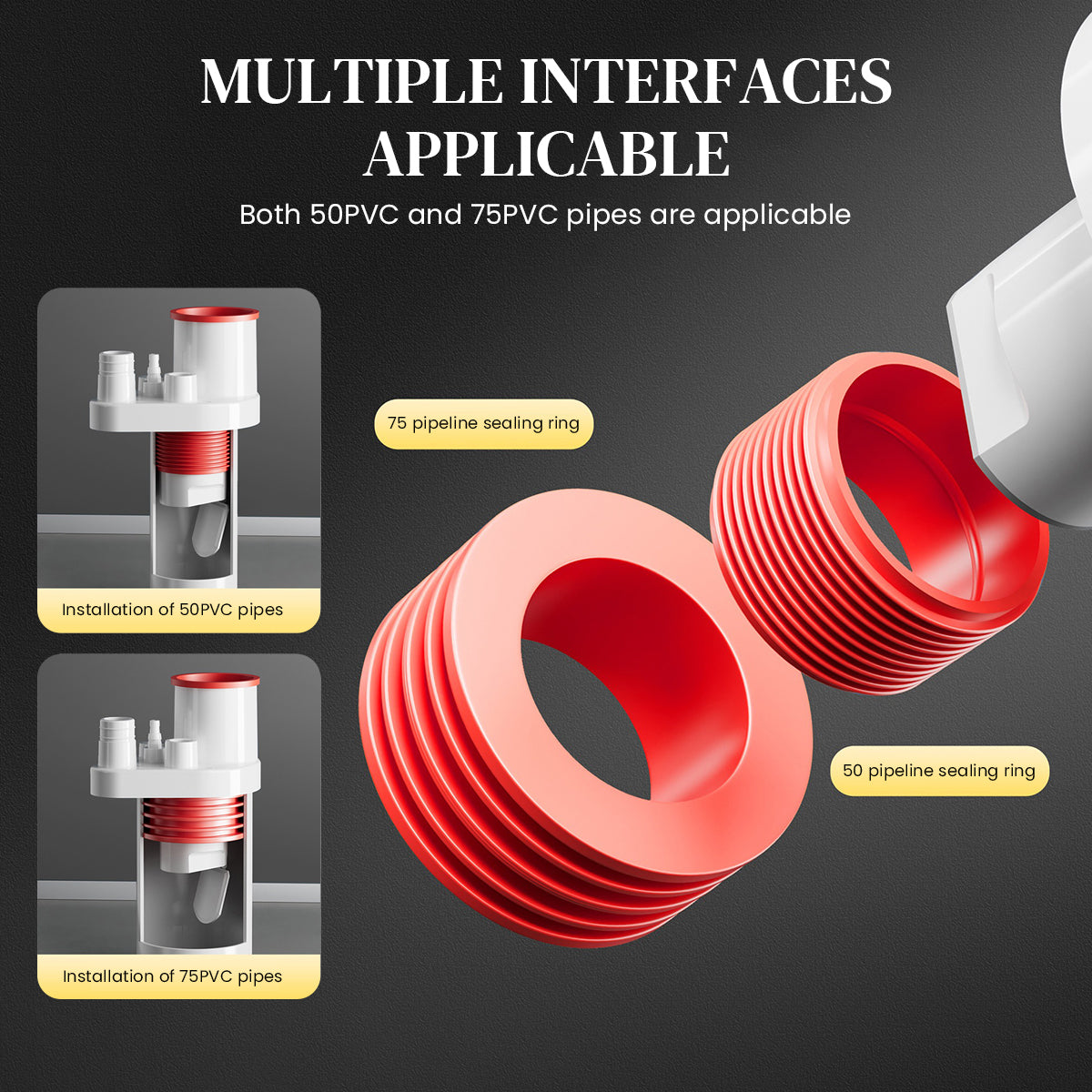 HASTHIP Kitchen Drain Adapter Anti-backflow Drain Valve Under Sink Drain Adapter with Multi Adapters, Universal Drain Connector for Dishwasher, Laundry Machine, Kitchen Sink
