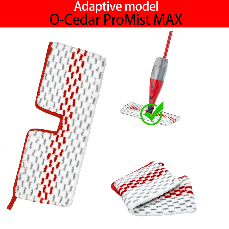 HASTHIP 4Pcs Replacement Mop Cloth for O-Cedar ProMist MAX Spray Double Sided Microfiber Mop Pads Washable and Reuseable Wet Dry Use Replacement Mop Pads Spare Mop Cloth.