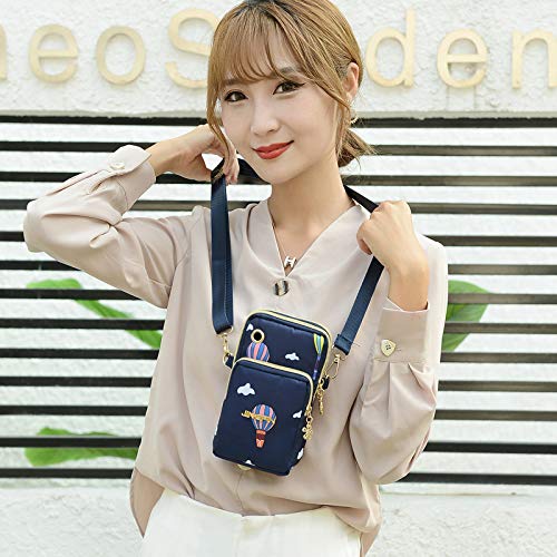 PALAY Small Cross Body Bag, Multifunction 3 Layer Mini Crossbody Shoulder Bag Phone Purse Armband with Headphone Port for Teens Girls Ladies Women (Multi-color)