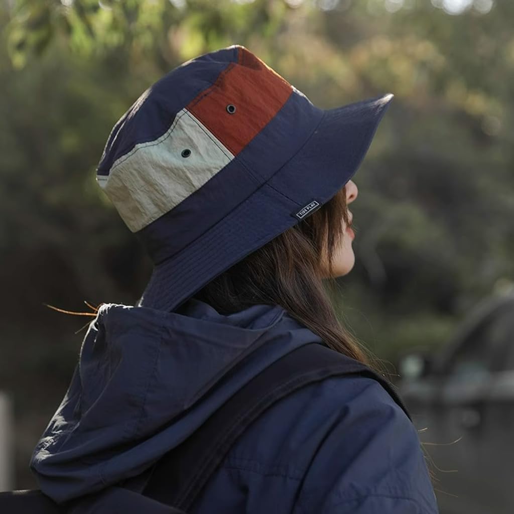 PALAY Bucket Hat for Women Fashion Sun Hats for Women Summer Fishsing Beach Hat with Chin Cord Foldable Quick Dry Lightweight Bucket Hat for Camping Hiking Cycling