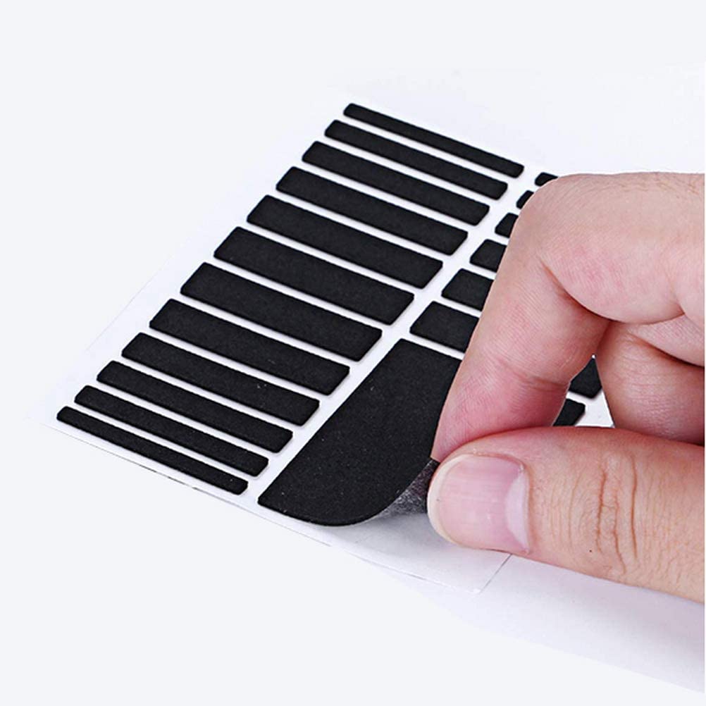 PALAY 8 Sheets Invisible Ring Sizer Loose Ring Size Adjuster with a Cleaning Cloth Adjusting Wide Rings, 4 Colors, 2 Kinds of Thickness(1mm, 1.5mm)