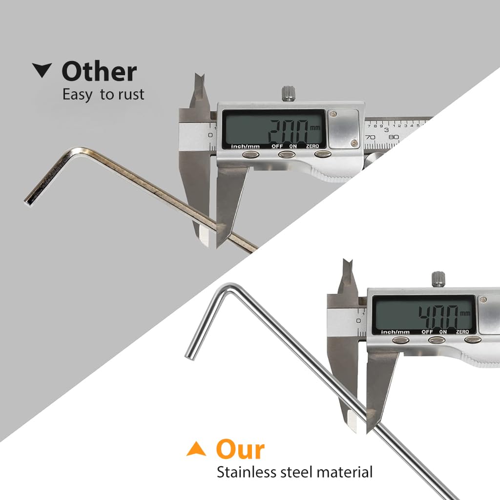 HASTHIP 10 Pack Tent Stakes, 6.7 Inches Tent Stakes for Camping L-shaped Ground Nail for Tent, Heavy Duty Iron Galvanizing Tent Stakes