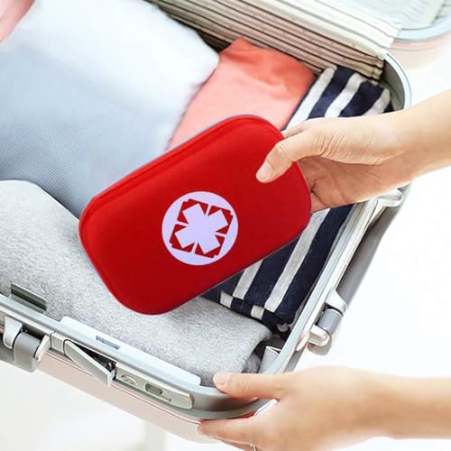 Proberos® First Aid Kit Bag Waterproof EVA Medicine Storage Box Medications Organizer Portable Supplies Package Compact Lightweight Emergency Rescue Case for Travel Camping Home 21x13x5cm 3PCS