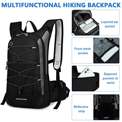 GUSTAVE® Hydration Backpack with 3L Bag for Hiking Cycling Running MTB BPA Free Water Professional for Men Women Kids Trekking and Accessories 3 PCS