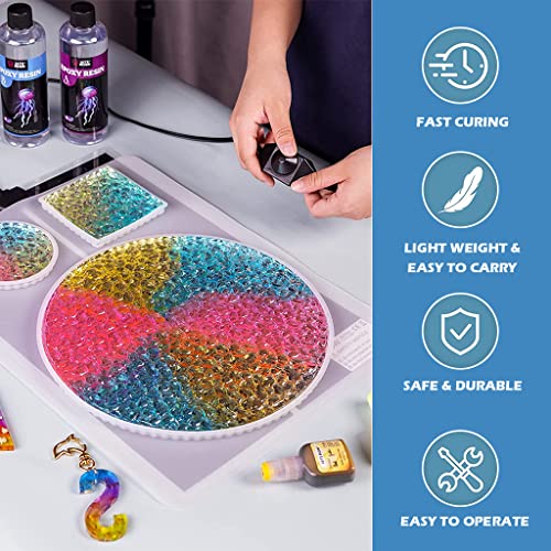 HASTHIP Resin Curing Machine with Thermal Insulation Silicone Pad, Quick Resin Curing Mat, Faster Resin Solidifying Supplies for Epoxy Resin, Resin Molds(16.5 * 11'')