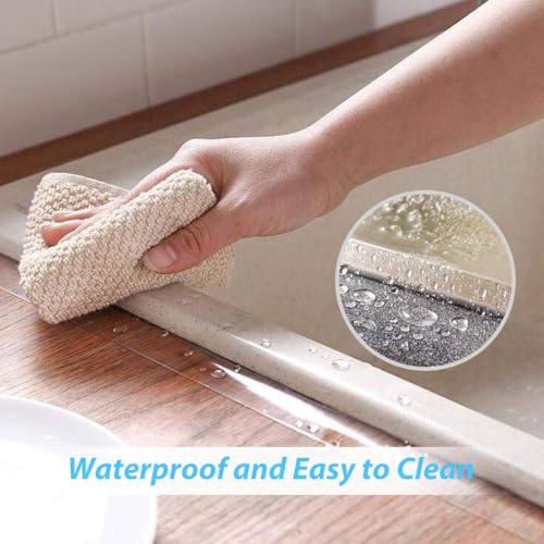 HASTHIP® Transparent Gel Tape 2 Inches x 33ft Window Gap Sealing Adhesive Strips Removable Windproof Waterproof Weather Utility Caulk for Bathroom Kitchen 3PCS