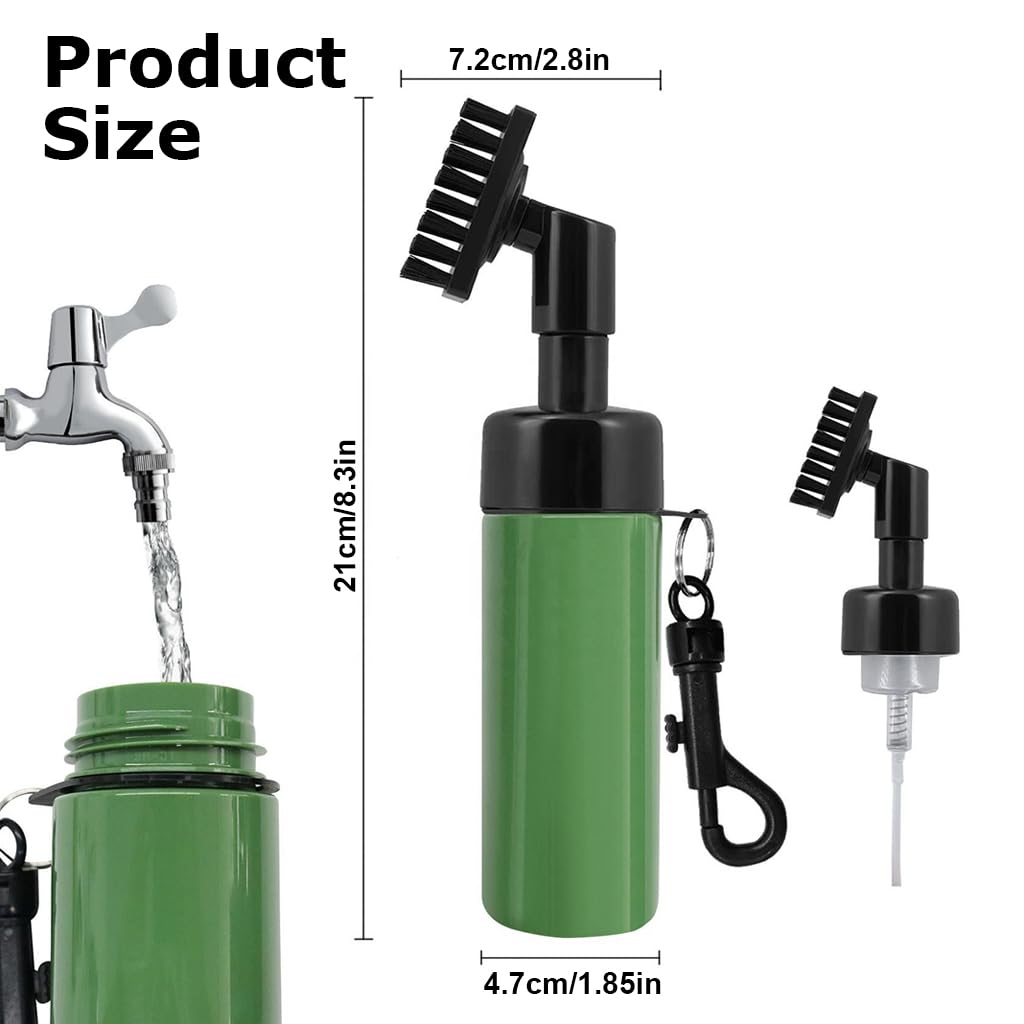 Proberos 2 in 1 Golf Club Cleaning Brush Sprayer Cleaning Brush Golf Club Groove Cleaning Brush Golf Club Accessories Shoe Cleaning Brush Versatile Cleaning Brush
