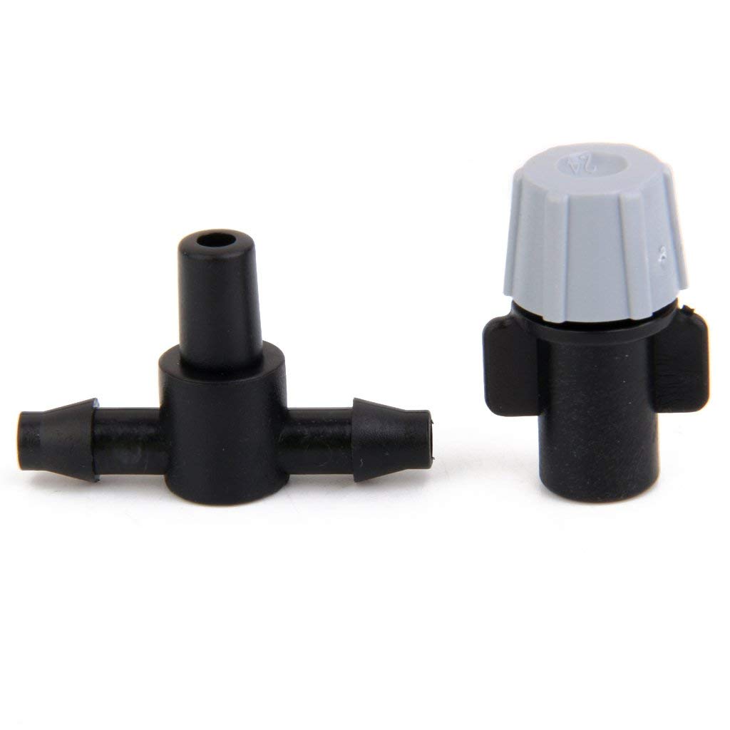 HASTHIP® 40pcs Sprinkler Heads Nozzle Tee Joints Garden Misting Watering Irrigation 7.5-8.6L/H X 2