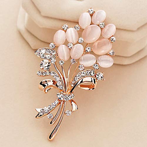 SANNIDHI Alloy and Diamond Brooch Fashionable Alloy and Diamond Brooch for Women & Girl