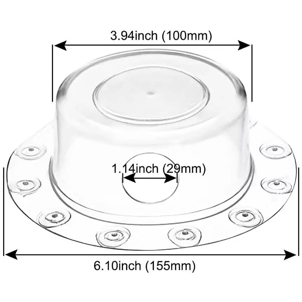 HASTHIP Overflow Drain Cover for Tub, Drain Block, Water Stopper Plug, Bath Essentials for Women, Suction Cup Seal, Best Gifts for Mom, Spa & Bath Accessories, 4 Diameter, Clear