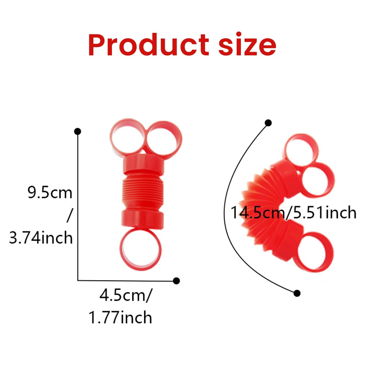 PATPAT 2pcs Pop it Toys for Kids Fidget Toys for Kids Adults Spring Finger Toys Pop Tubes for Kids Stress Relief Toy Sensory Toy for Kids Autism Therapy Toys Occupational Therapy Toys for Kids