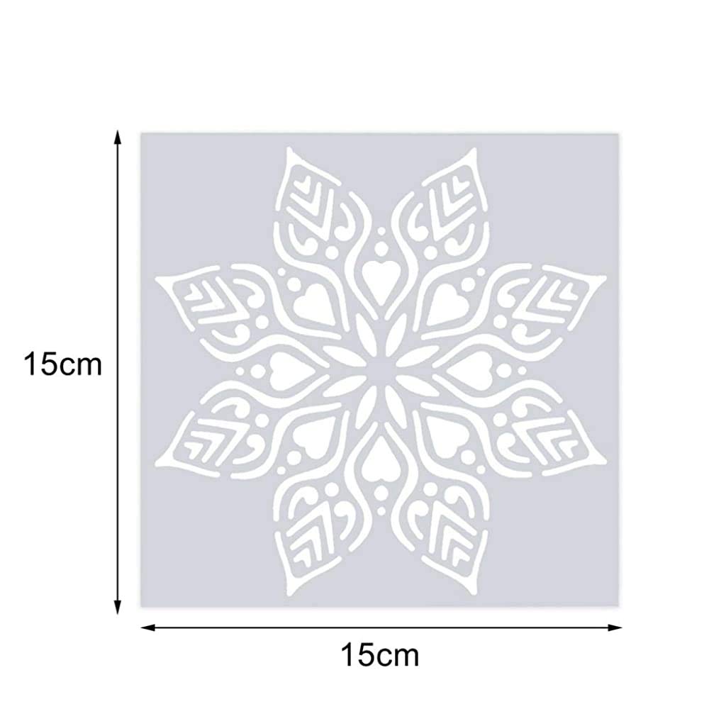 PATPAT 16 Pcs Stencil Border , Reusable Painting Template for Home Decor, Crafting, DIY Albums and Printing,Art Scrapbook, Cake, Wall, Tile, Fabric