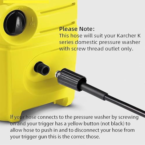 HASTHIP® 6m High Pressure Washer Hose Heavy Duty Car 5800 PSI Pipe for Karcher Cazar Ballorex Jpt Starq Washers 2PCS