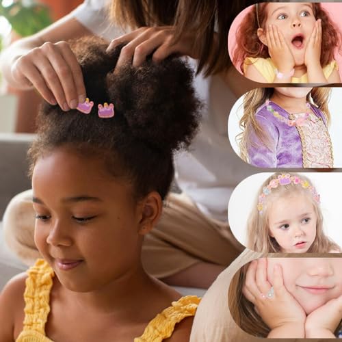 SANNIDHI® 1080PCS Cute Beads for Bracelet Making, Candy Pearl Acrylic Beads Set, Assorted Shiny Colourful Round Flower Heart Bead for Jewelry Making Girls Kids DIY Necklace Hairband