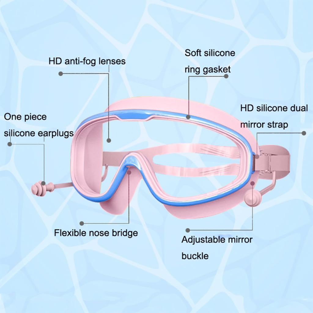 Optifit Swimming Goggles for Kids with Ear Plugs