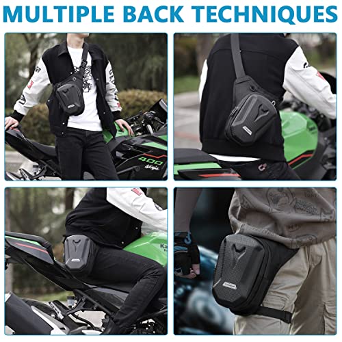 Optifit® Thigh Bag for Bikers Waist Waterproof Large Capacity EVA Tactical Multi Function Outdoor Sports Leg Riding Hiking Climbing 3 PCS