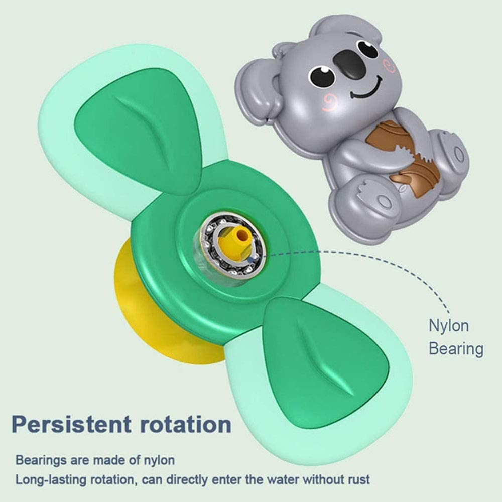 PATPAT 3 Pack Suction Cup Toys for Baby 6 - 24 Months Cartoon Pop It Top Toy Bath Toys Suction Cup Design for Baby Dining Chair Bathing, Travelling, Finger Toy Baby Distraction Toys