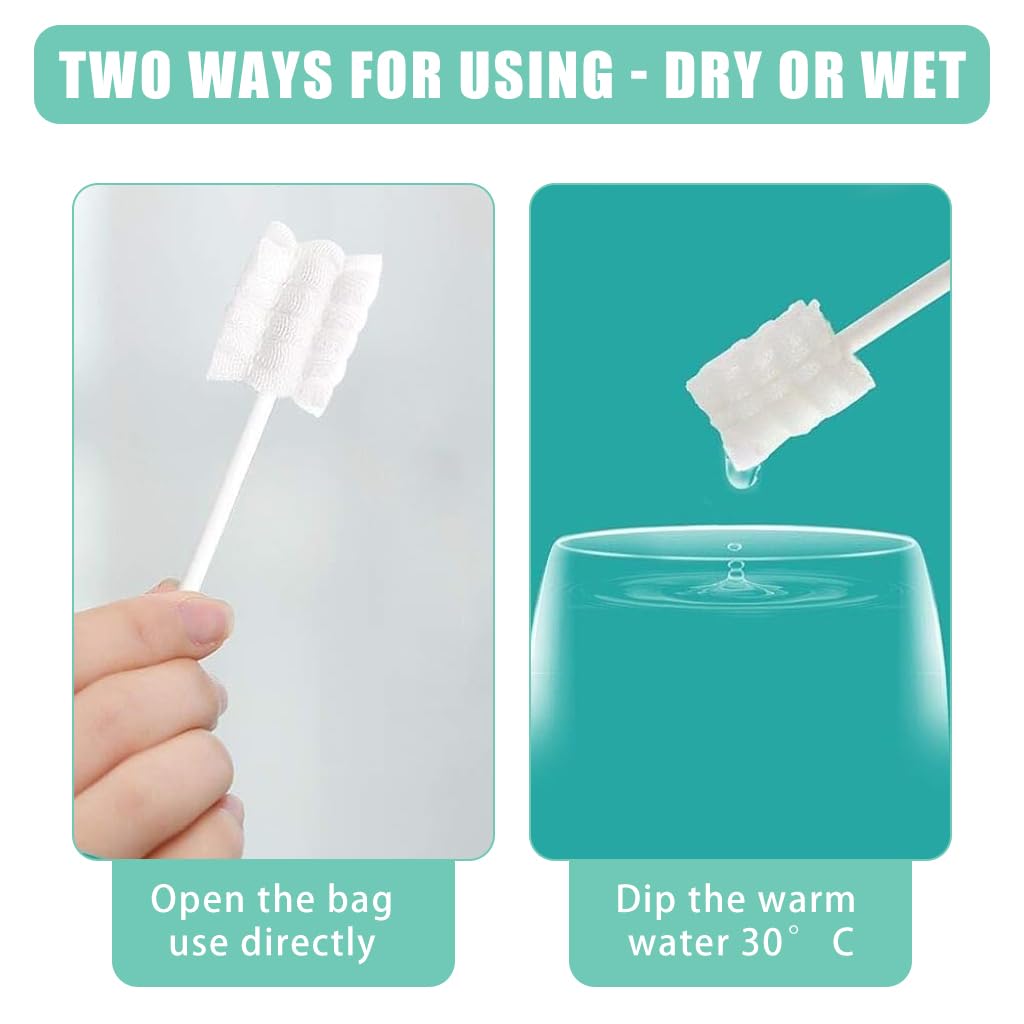 SNOWIE SOFT Baby Oral Cleaning Kit 2Pcs Silicone Baby Finger Toothbrush with 30Pcs Disposable Tongue Cleaner Cotton Swab Infant Toothbrush Dental Cleaning Tool for 0-24 Month Baby