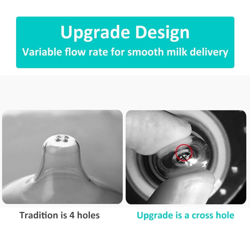 SNOWIE SOFT Breast Shells for Breastfeeding Food-Grade Soft Silicone Nipple Protector for Breastfeeding, BPA Free Silicone Nipple Cap Soft & Reusable with Storage Case, Universal Size