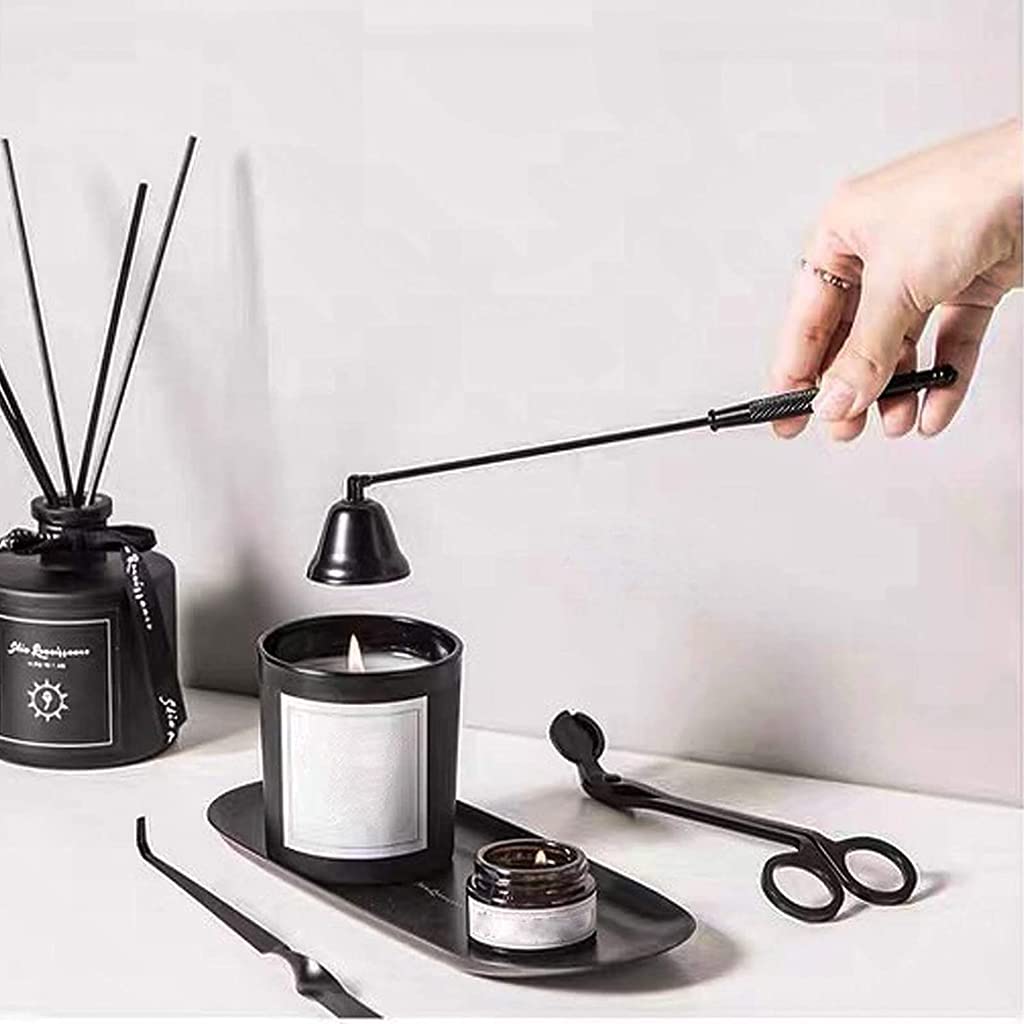 HASTHIP Candle Snuffer with Long Handle, Candle Snuffers Accessory, Candle Wick Snuffer for Putting Out Candles Flame Safely, Aromatherapy Candles, Jar Candles, Candle Lovers