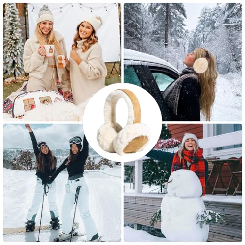 PALAY Winter Ear Muff Thermal Plush Women Ear Muff Stylish Outdoor Winter Ear Muffs Cute Winter Ear Muff for Women Winter Gift for Girls